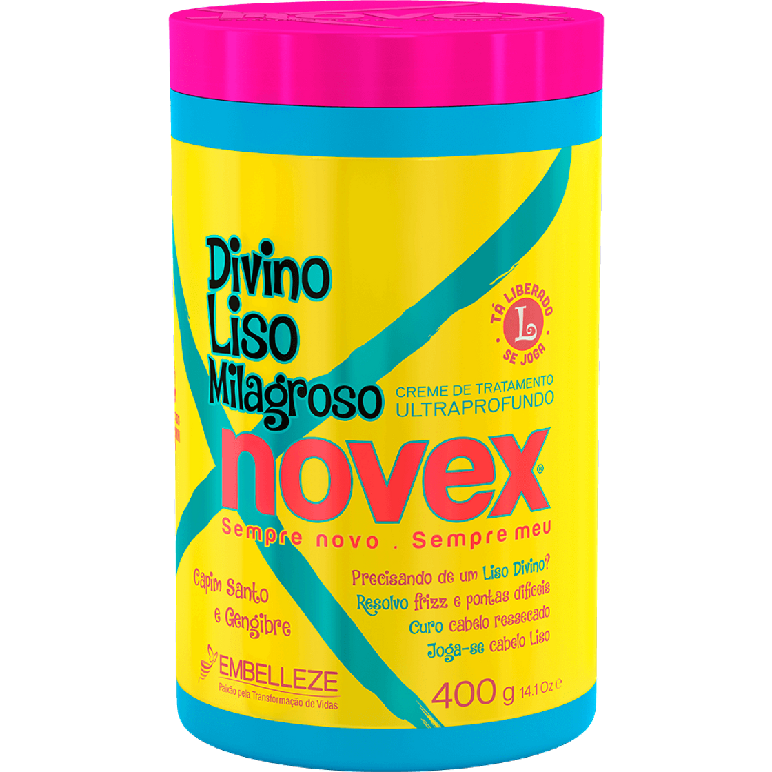 Moda Creme de Tratamento Novex Divino Liso Milagroso - Embelleze