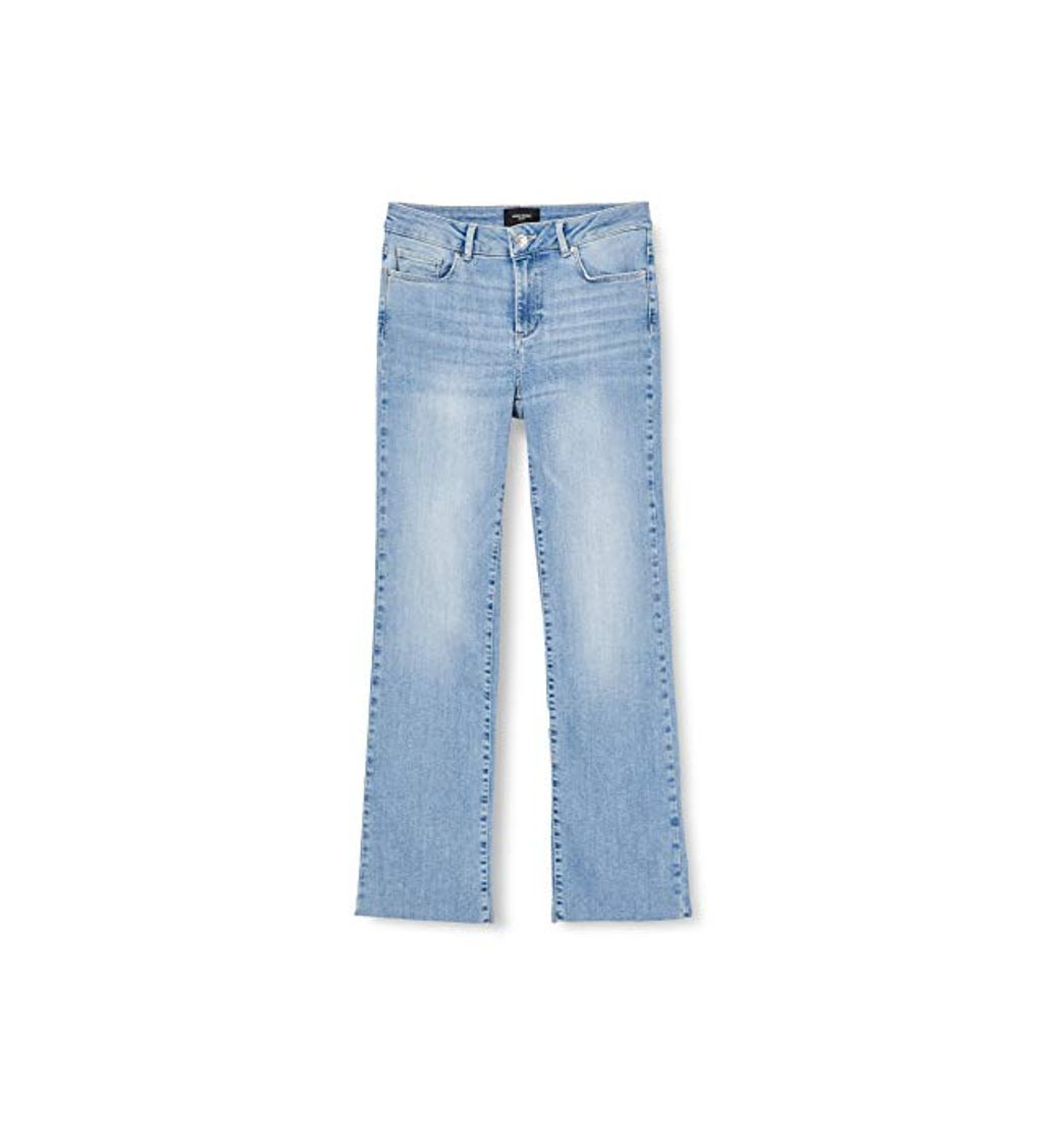 Fashion Vero Moda Vmsheila Mr Kick Flare Jeans Ba3121, Mezclilla Azul Claro, S