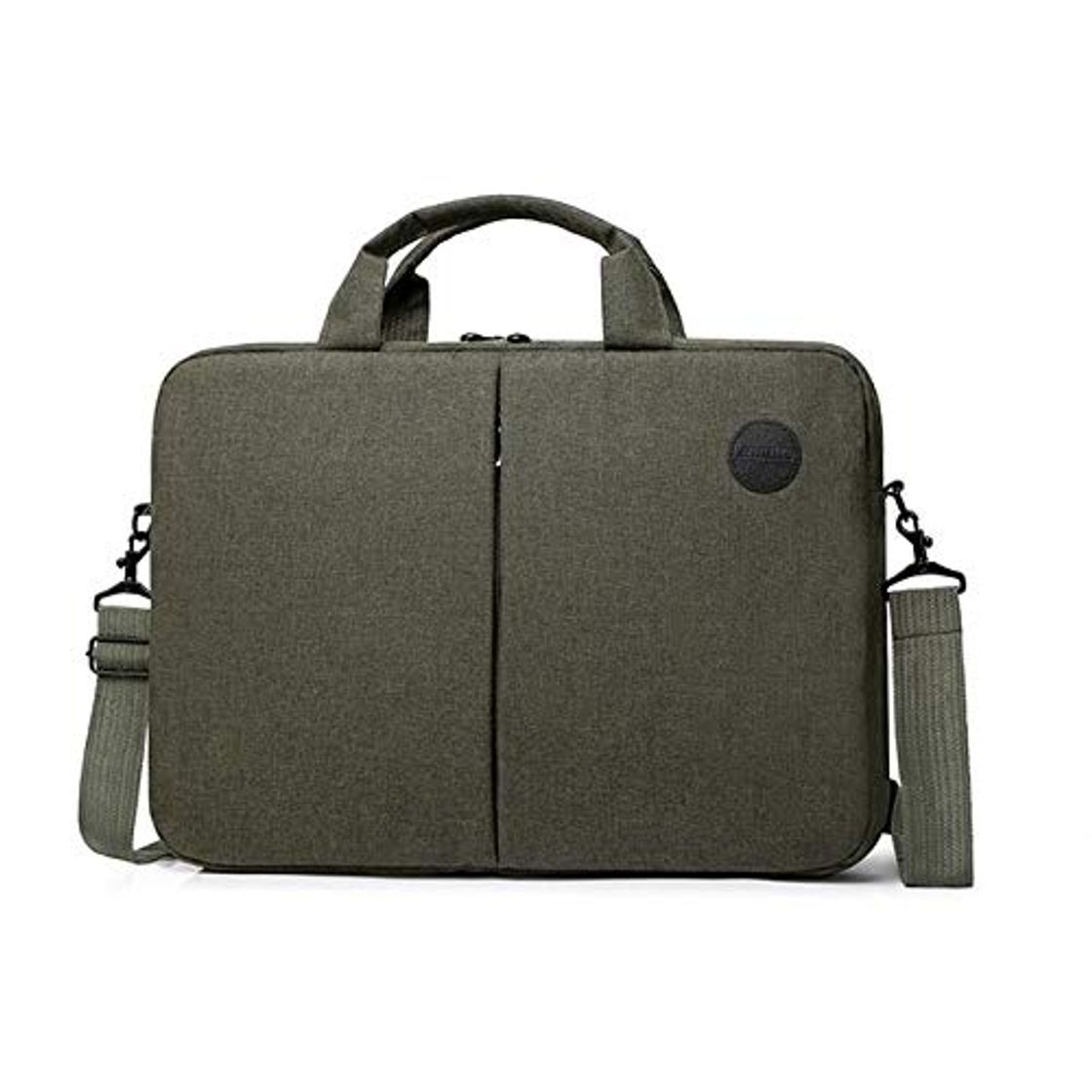 Fashion RSZHHL maletín Moda trabalho de negócios Mulheres Pasta Cor sólida computador portátil Maleta de Alta capacidade Sacos Crossbody para Mulher   Green