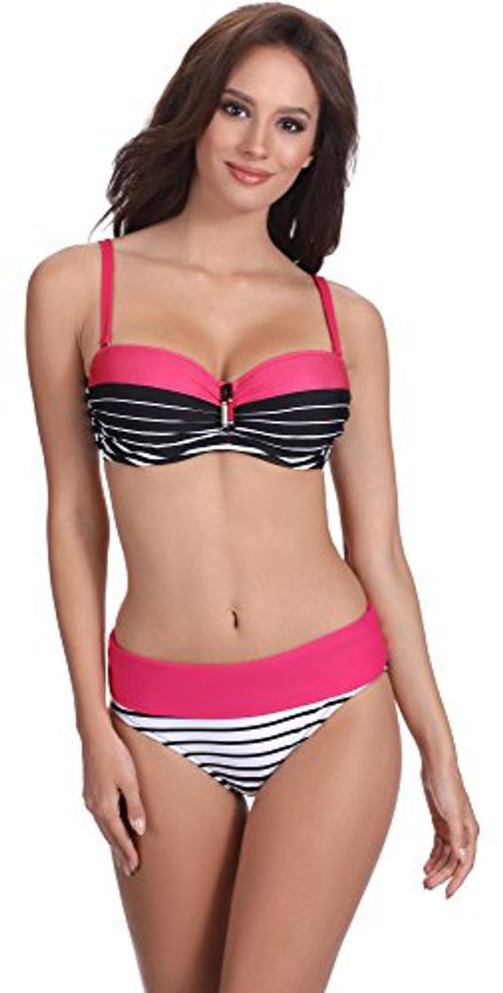 Social Feba Bikinis Conjunto Tops y Bragas Trajes de Baño 2 Piezas Bañadores