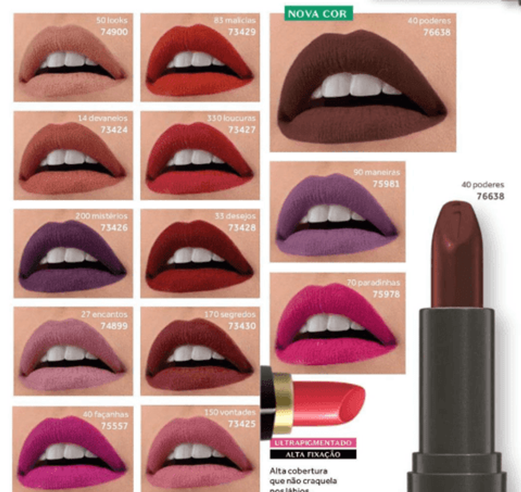 Productos Batom intense matte