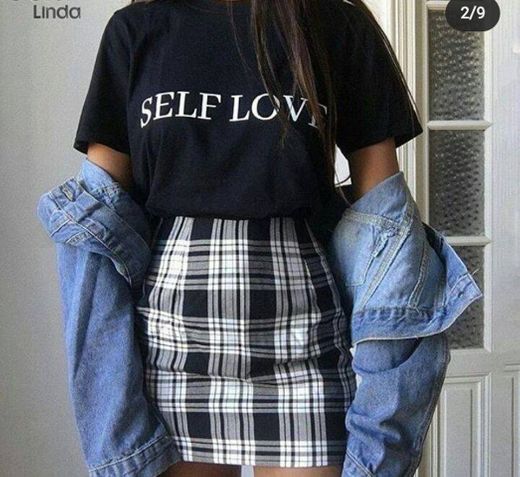 plaid skirt college style aesthetic vintage look