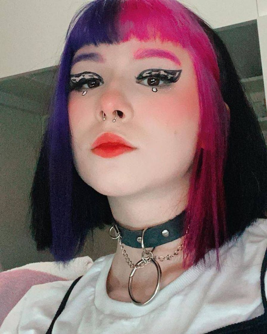 Moda emo aesthetic make up e