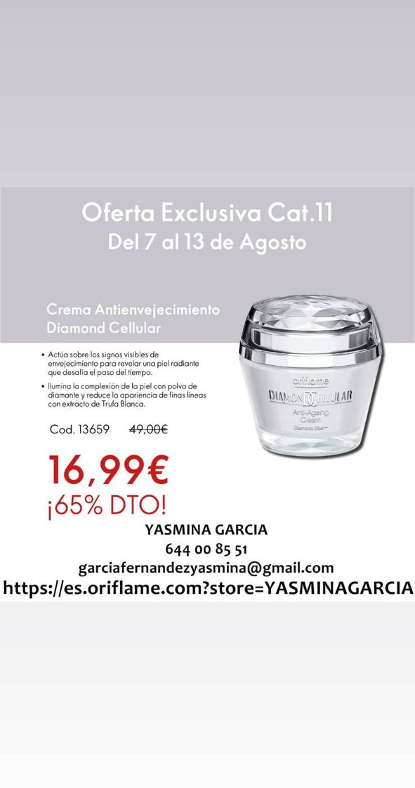 Fashion Crema antienvejecimiento diamond cellular