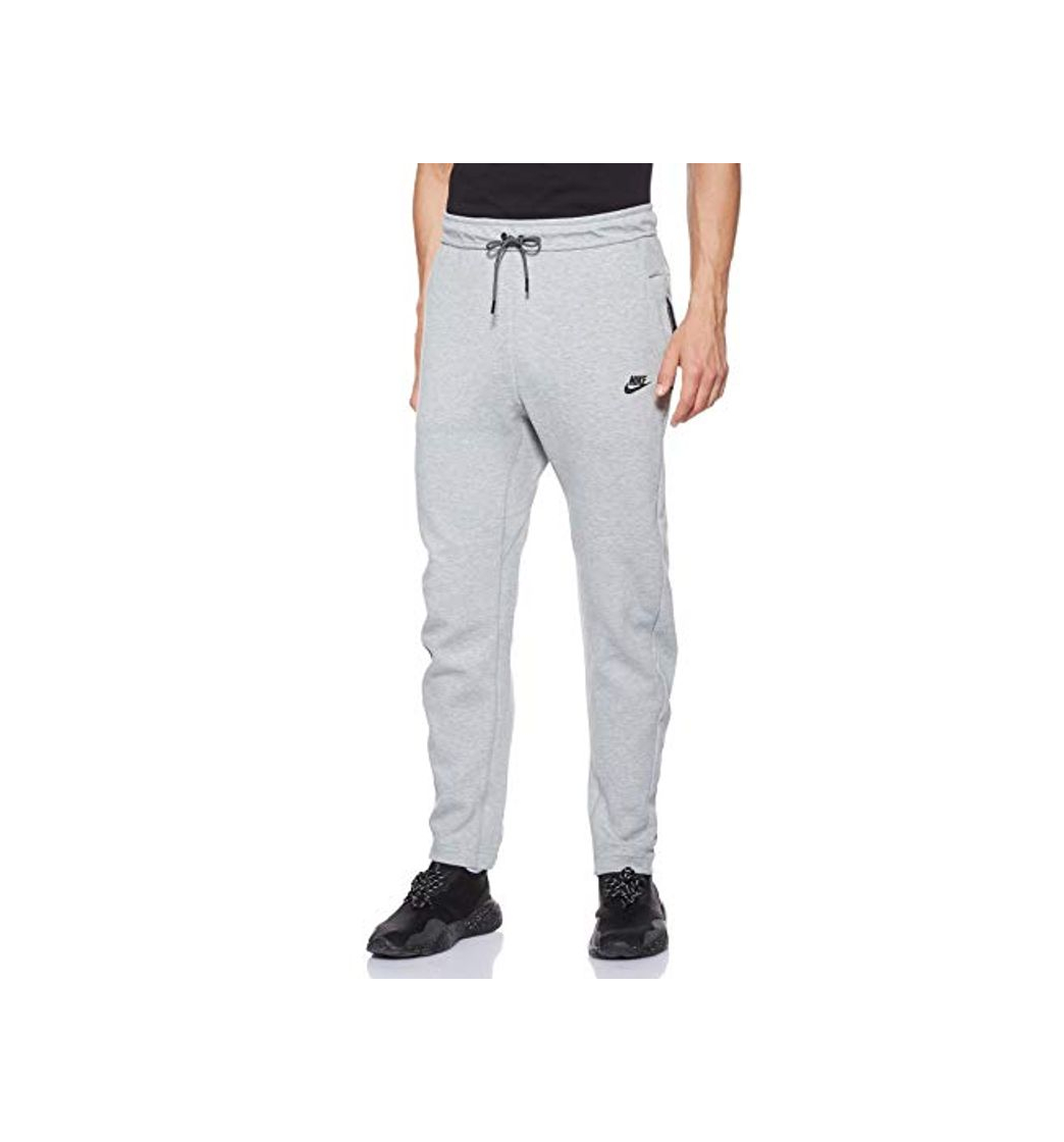 Fashion NIKE Sportswear Tech Fleece Pants Men Pantalones de Deporte, Hombre, Gris