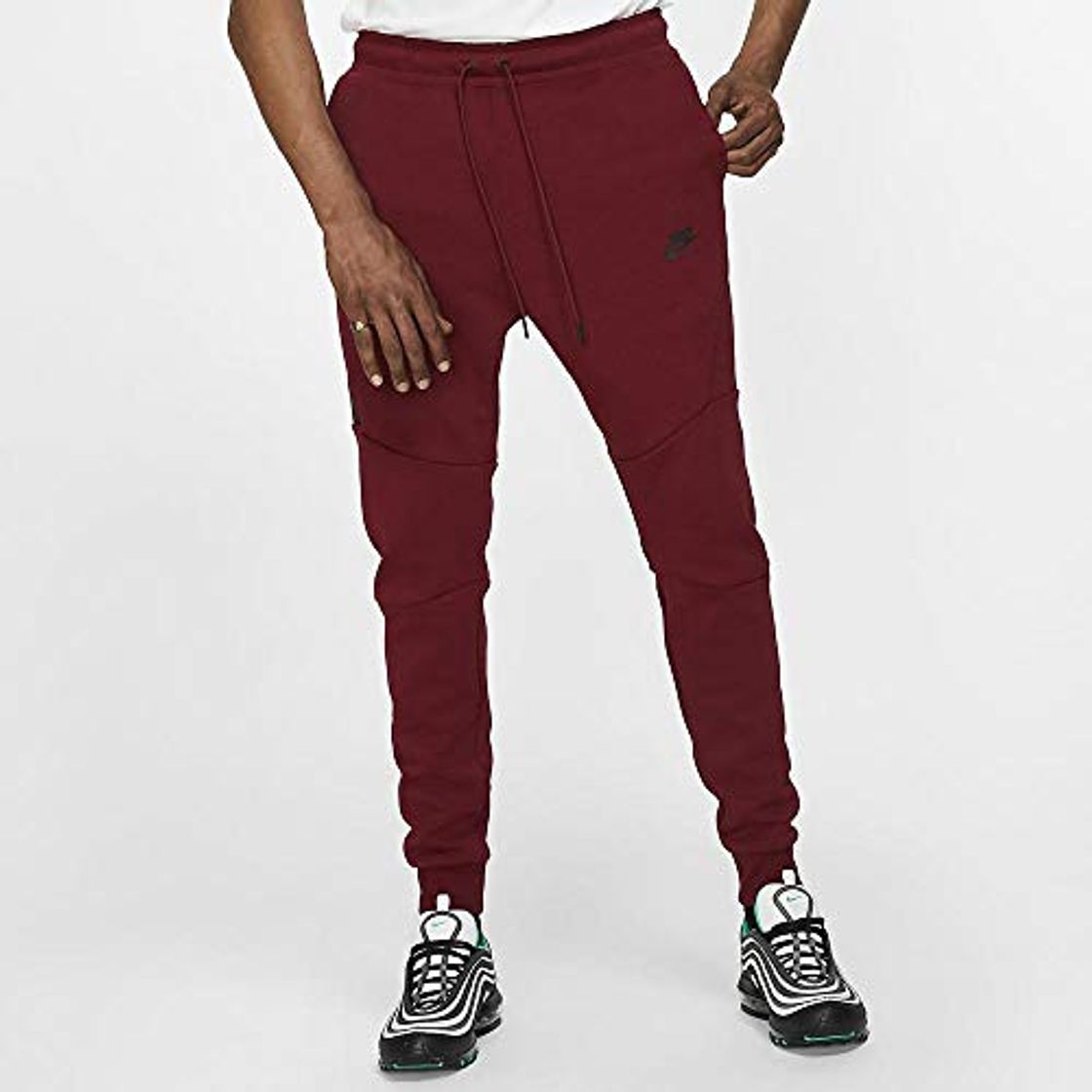 Fashion NIKE Men's Sportswear Tech Fleece Jogger Pantalón, Hombre, Team Red