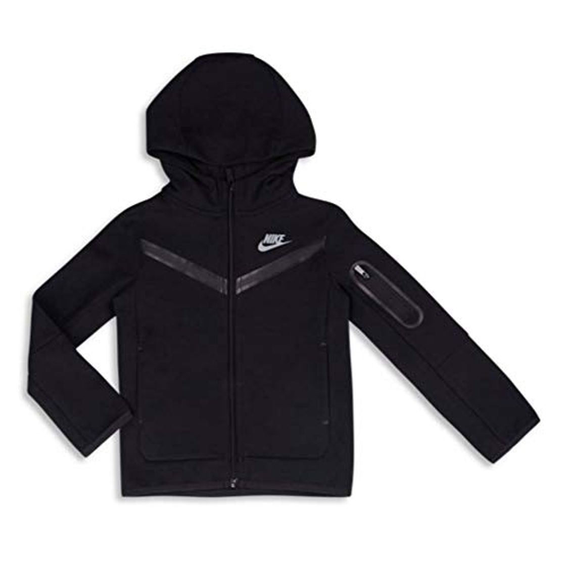 Fashion Nike NSW Tech Fleece FZ Hoodie Niño Black 2