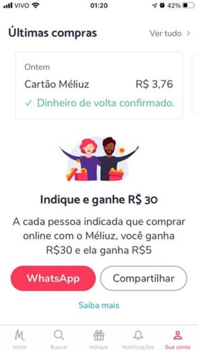 Moda Cartão méliuz 