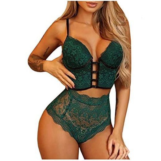 Ropa Interior De Encaje para Mujer Sujetador Ropa Interior Sexy Conjunto De