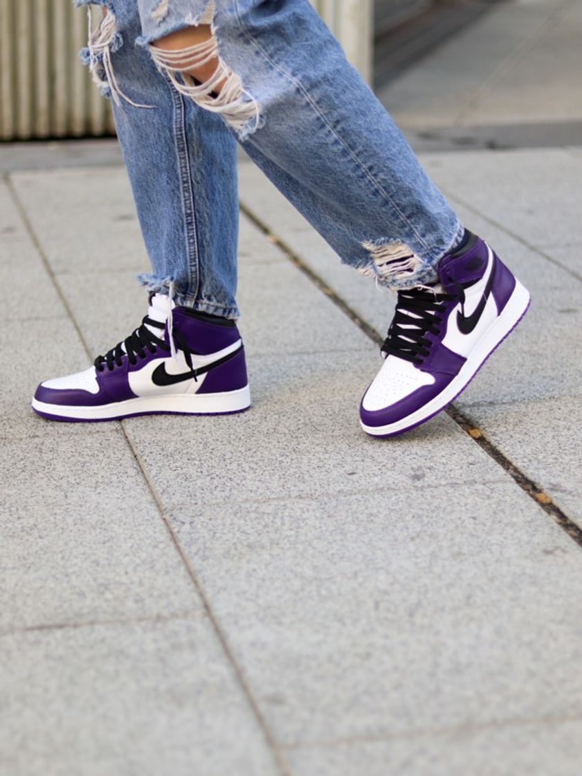 Fashion Jordan 1 Retro High Court Purple White 