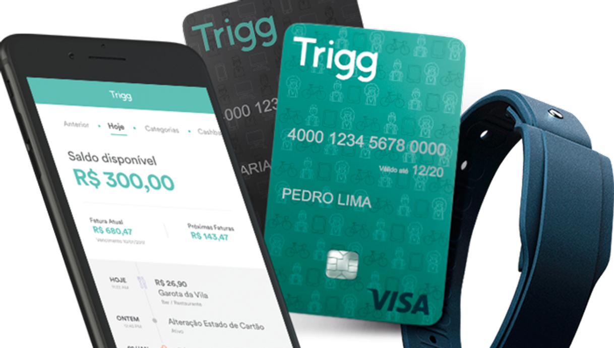 Cartão de crédito da Trigg. 