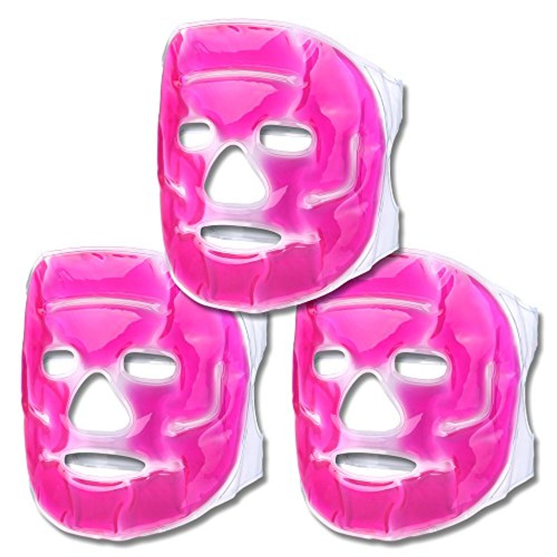 Producto Schramm® Conjunto de 3 Piezas de máscaras refrigerantes máscara Facial Rosa máscara refrigerante Gafas