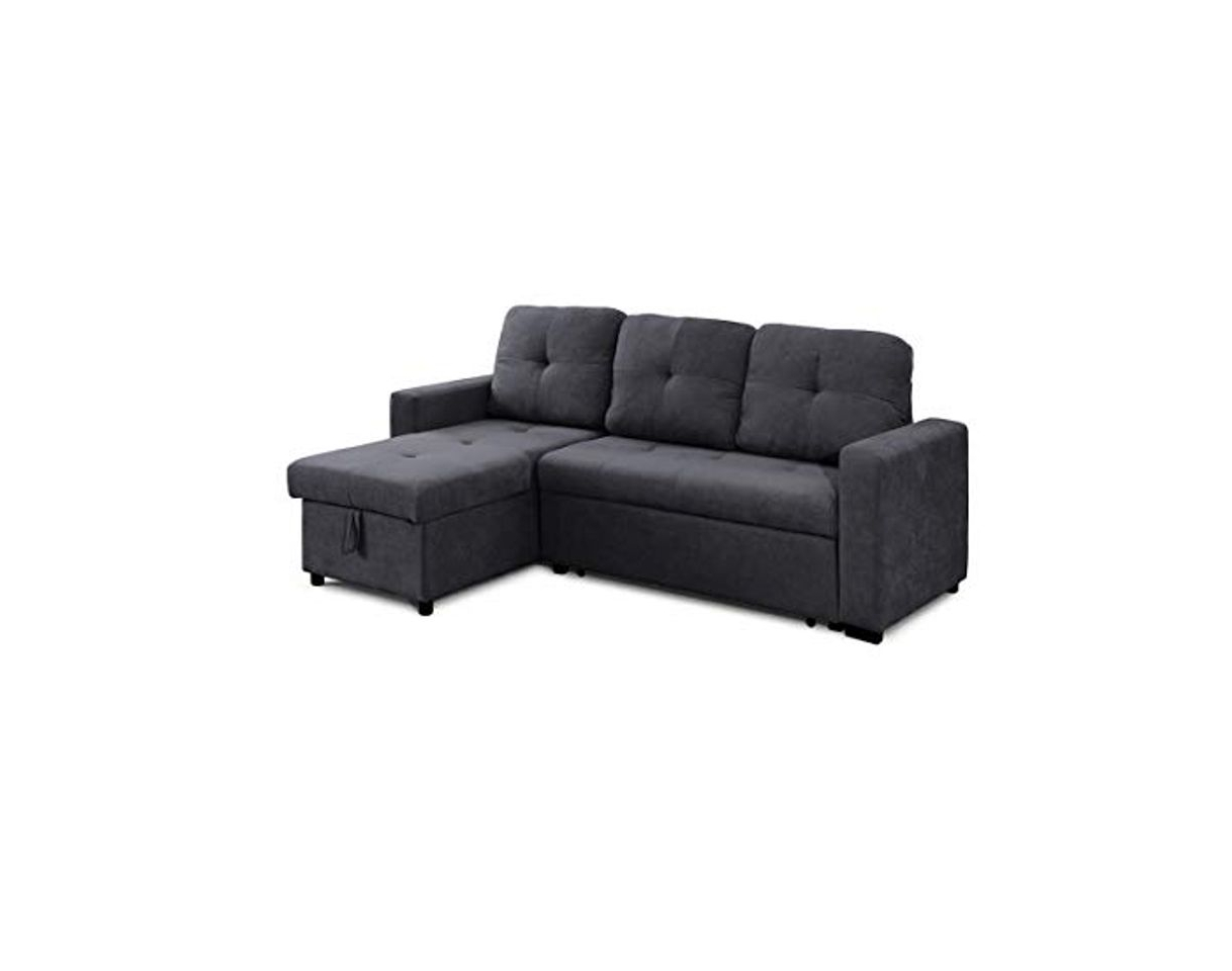 Producto SWEET SOFA® - Sofá Chaiselongue Clony Convertible en Cama, 3 plazas, Reversible