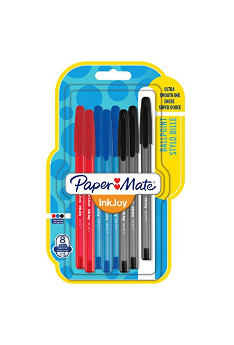 Electrónica Paper Mate InkJoy 100 CAP, bolígrafo con capuchón, punta fina de 0,7 mm y