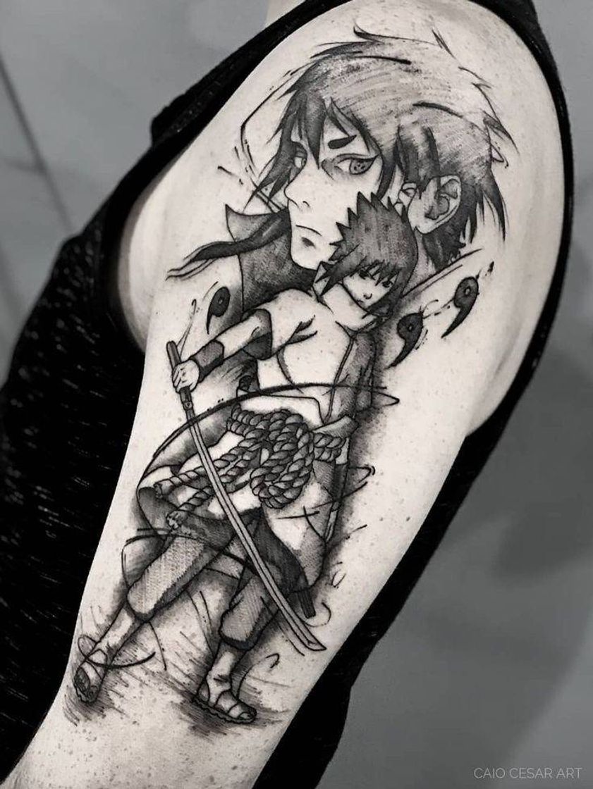 Fashion Tattoo Sasuke