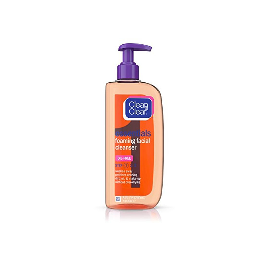 Producto Clean & Clear Essentials espuma Facial limpiador Oil-Free 8oz