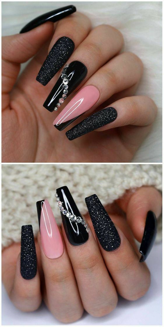 Social Preto básico com rosa amei❤