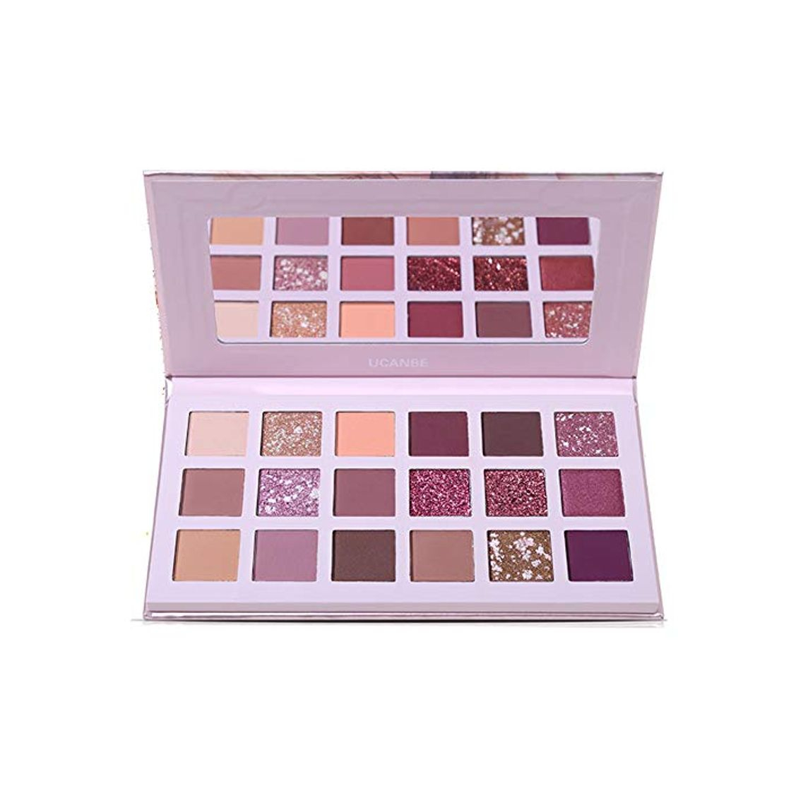 Beauty Ucanbe Nuevo 18 Colores Maquillaje Paleta de Sombra de Ojos Brillo Mate