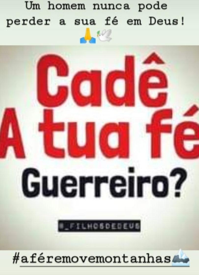 Moda Cadê A tua fé Guerreiro?