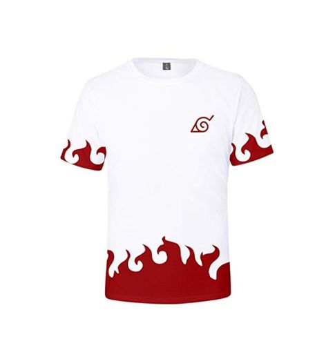 HAOSHENG Unisex Camiseta Naruto Anime Patrón Impreso Sudadera con Capucha Deportiva Cómico
