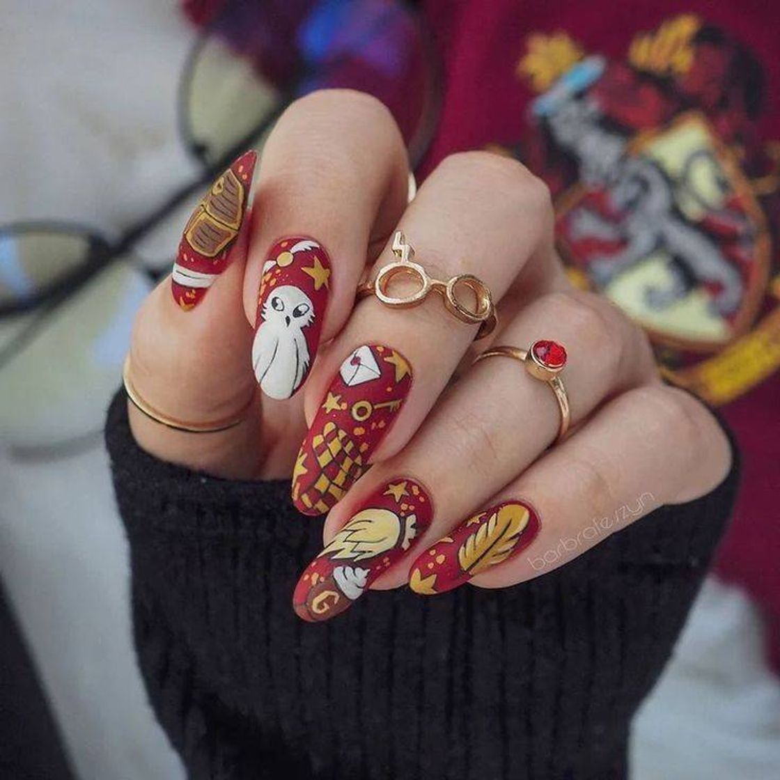 Moda Unhas hogwarts