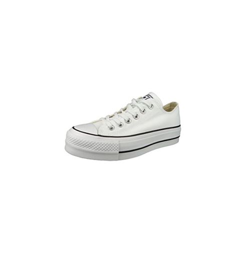 Converse Chuck Taylor All Star Lift Womens White Ox Trainers-UK 7