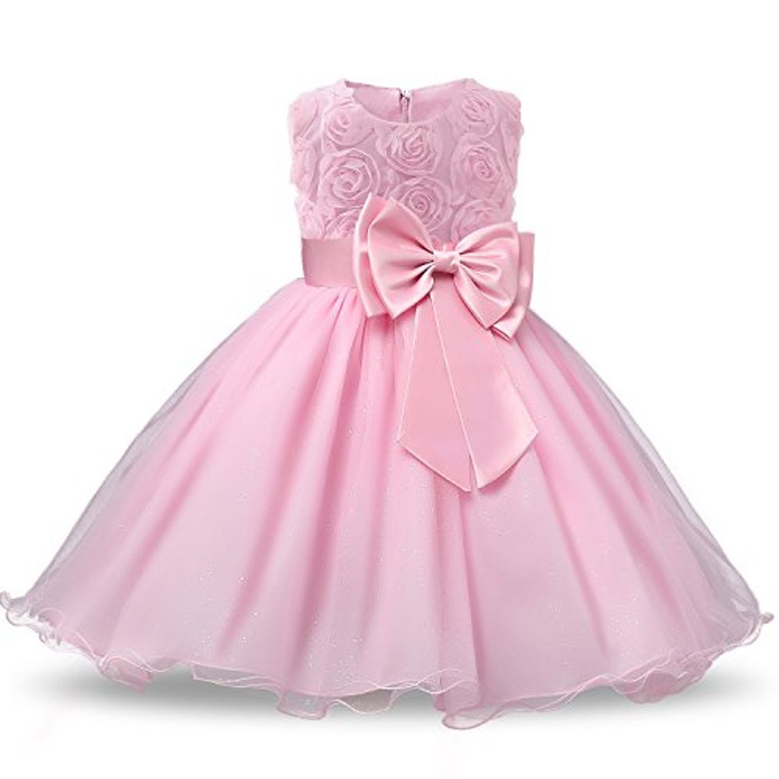 Book NNJXD Vestido de Fiesta de Princesa con Encaje de Flor de 3D