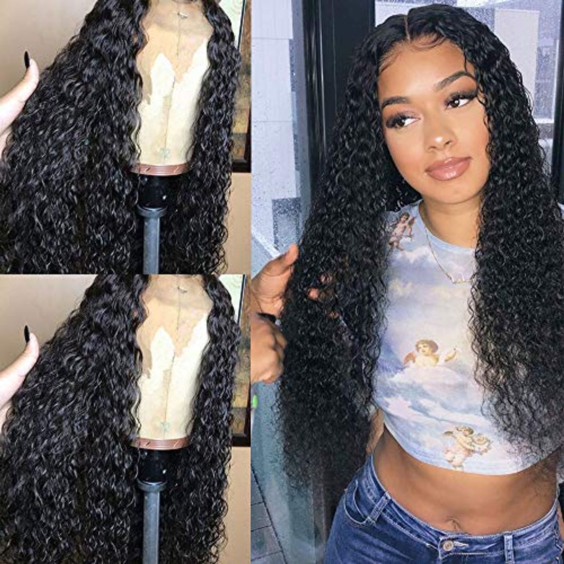 Product Andria Hair Curly Wigs Lace Front Wig Pelucas Wet and Wavy Synthetic