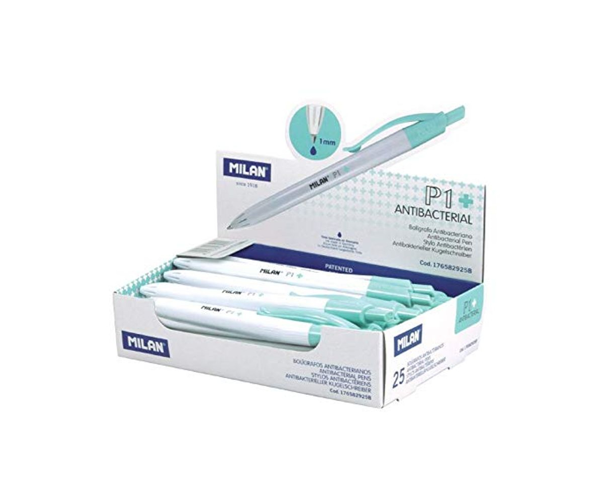 Producto Caja expositora 25 bolígrafos P1 Antibacterial azul