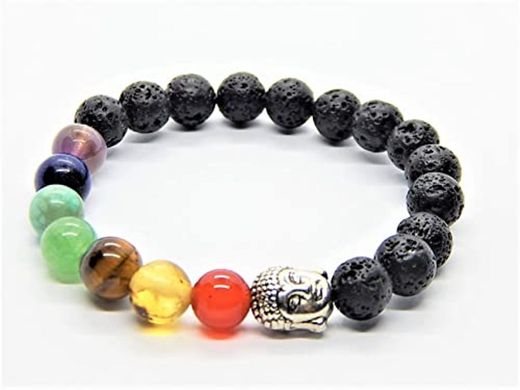 PULSERA DE LOS 7 CHAKRAS - PIEDRAS DE BUDDHA