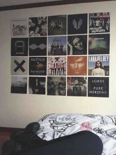 posters de álbuns na parede 🖤