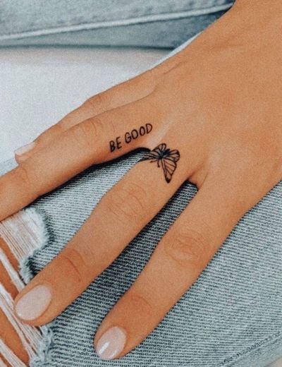 Be Good and Butterfly tattoo
