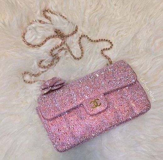 Chanel glitter pink bag💗✨
