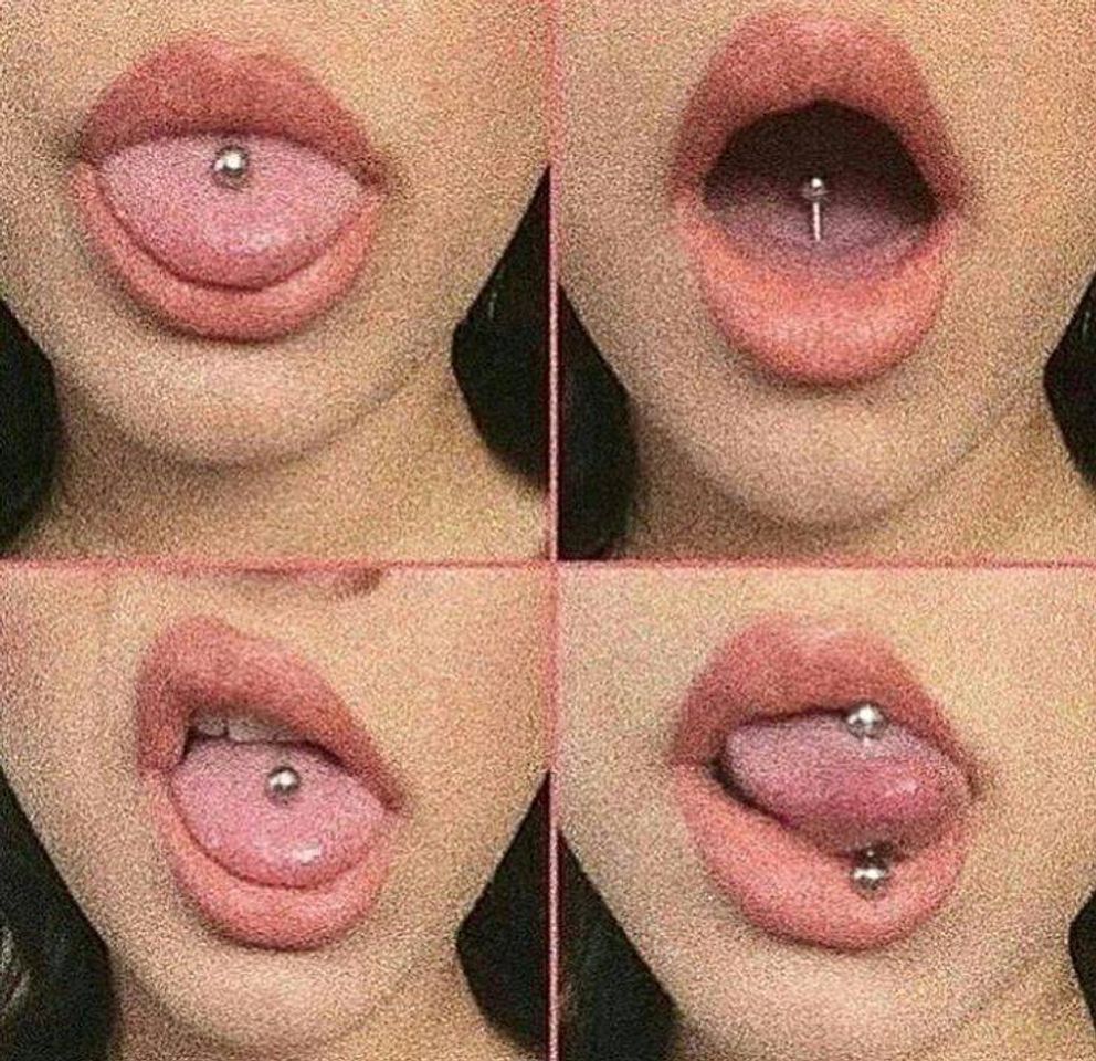 Moda Piercing na língua