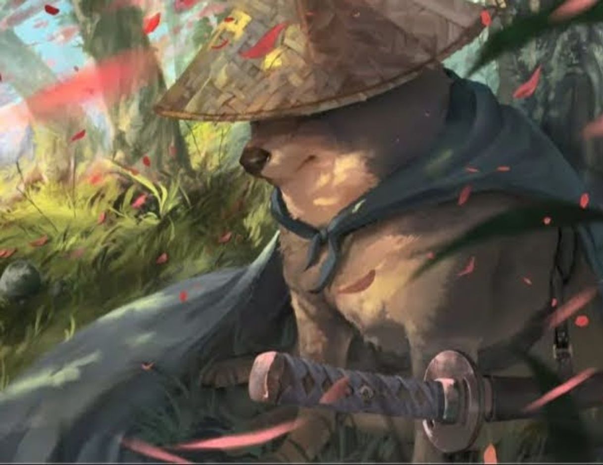 Social cachorro samurai wallpaper