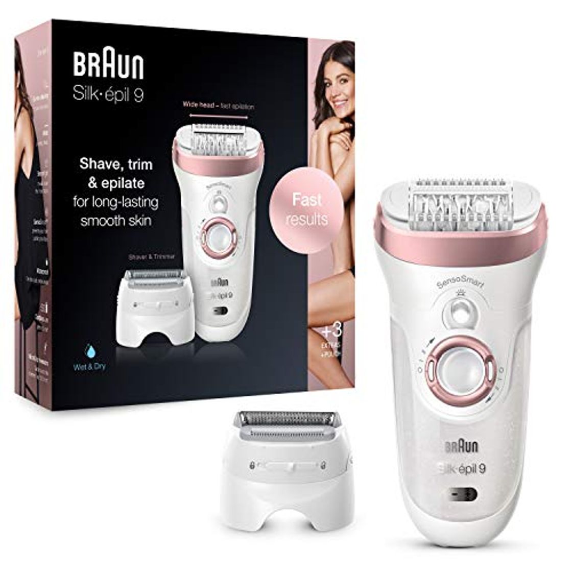 Producto Braun Silk-épil 9 9-720 Depiladora eléctrica para mujer para una depilación duradera