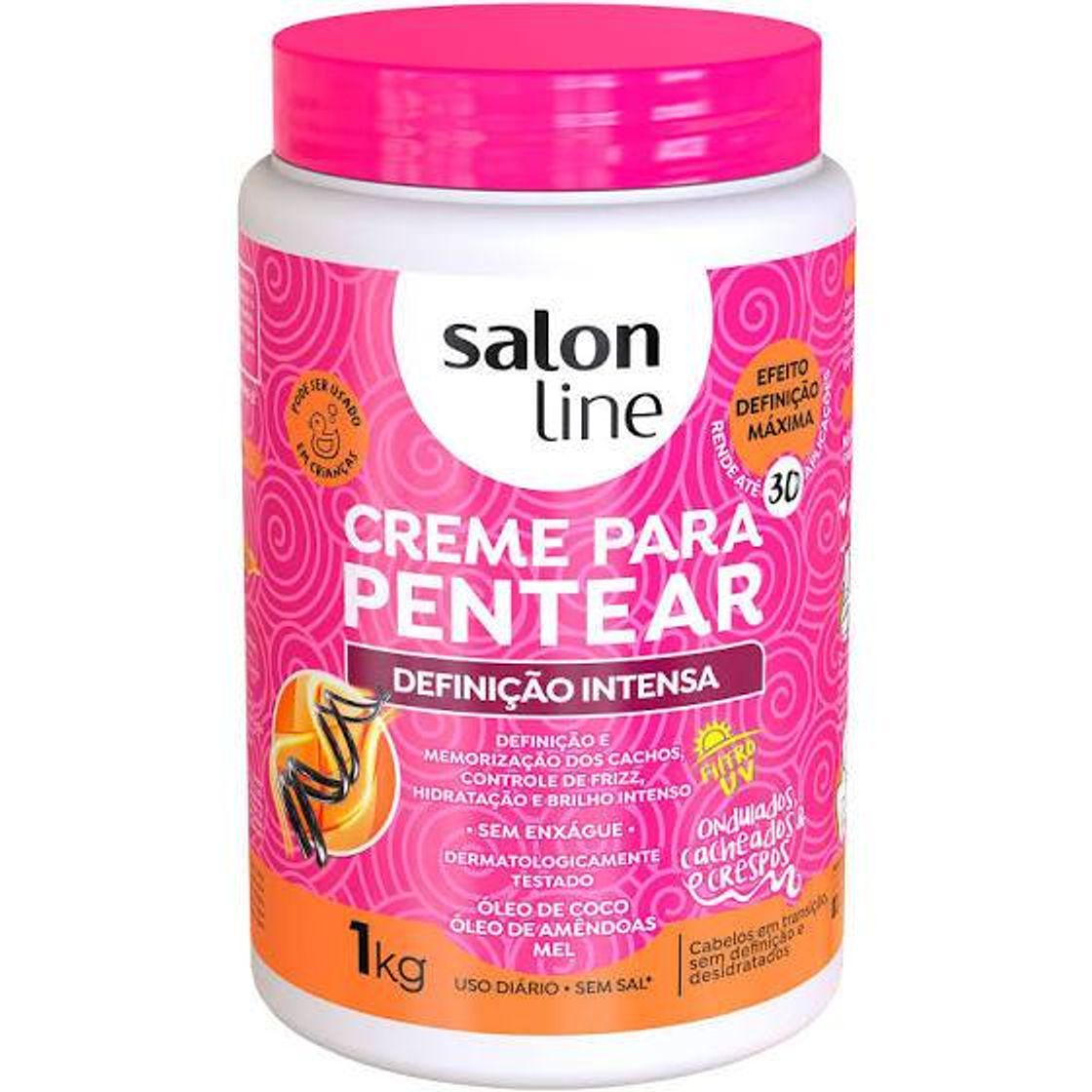 Moda Creme de cabelo Salon line 1 kg