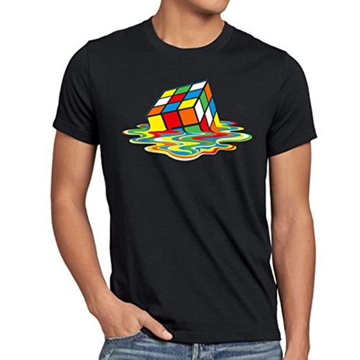 style3 Sheldon Cubo Mágico Camiseta para hombre T-Shirt, Talla