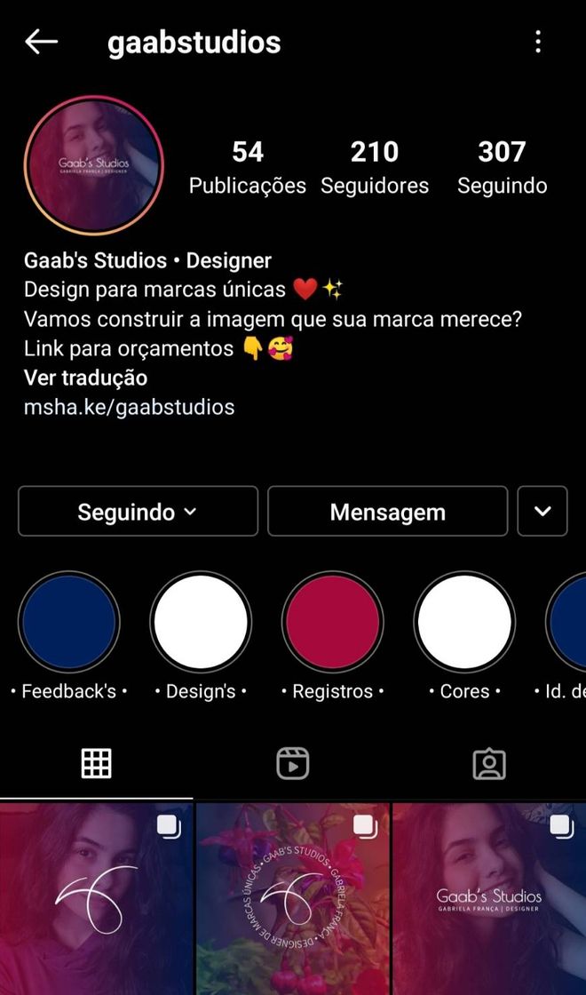 Fashion Meu Perfil Profissional no Instagram • Designer de Marcas ❤️