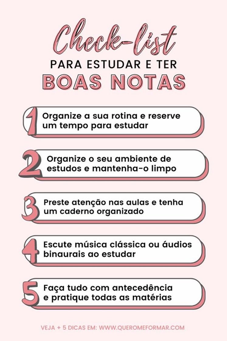 Moda Dica para ter boas notas 