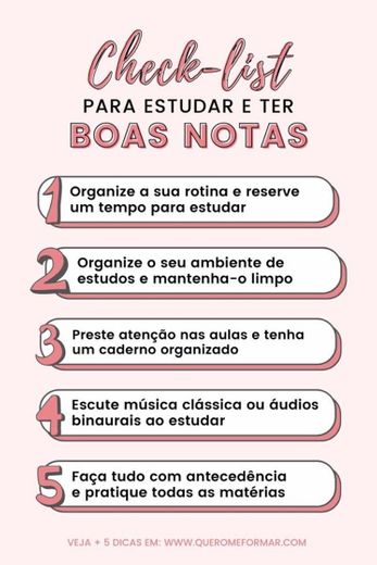 Dica para ter boas notas 