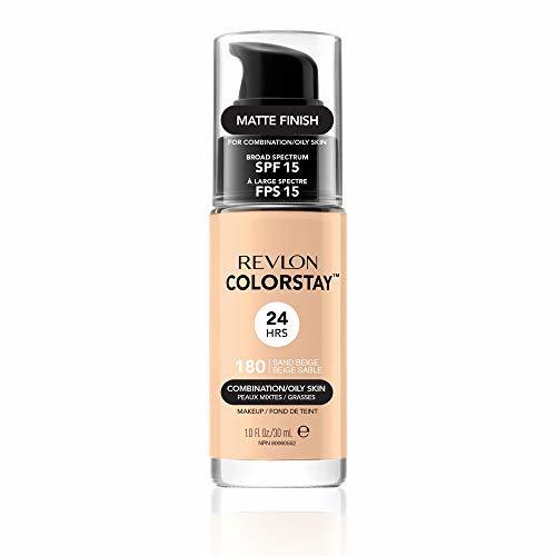 Belleza Revlon Colorstay 24H, Base de maquillaje para rostro, para cutis mixto/graso, con