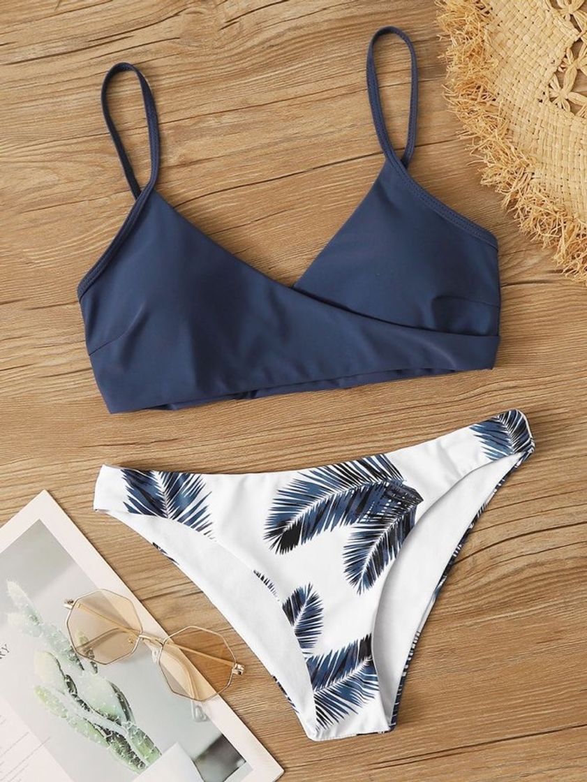 Fashion Bikini SHEIN azul e branco