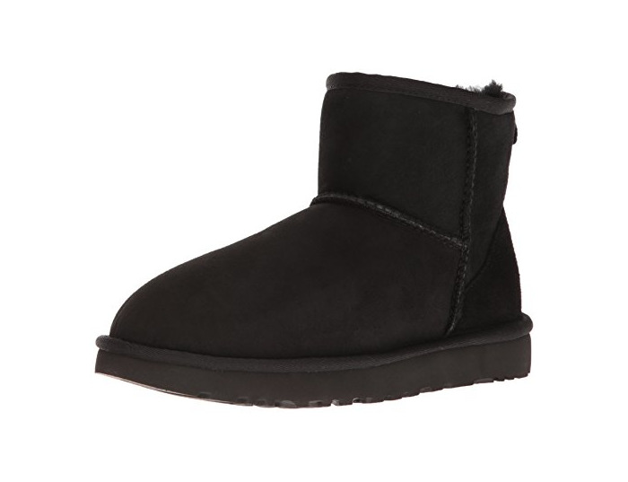 Fashion UGG W Classic Mini II, Botas para Mujer, Negro