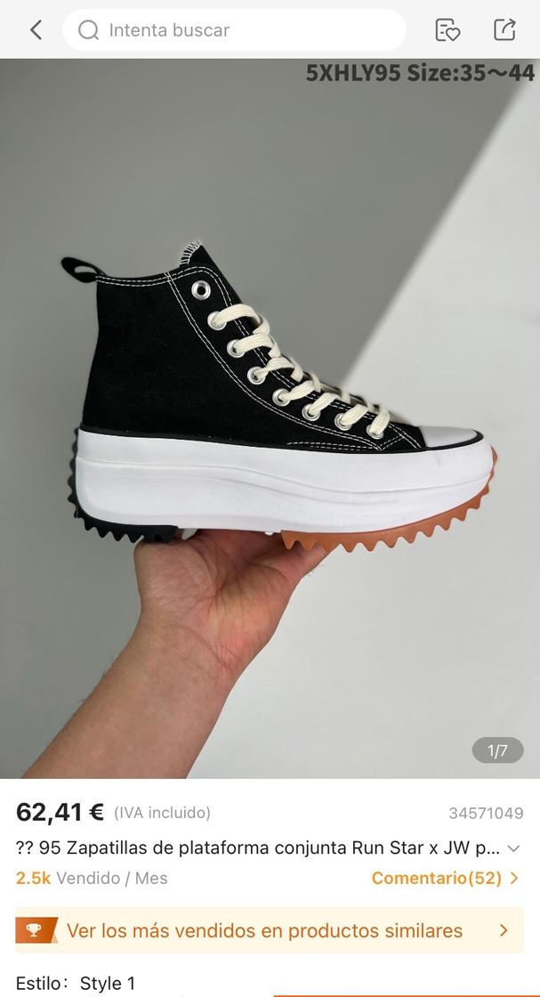 Moda Converse Runstar hike negras