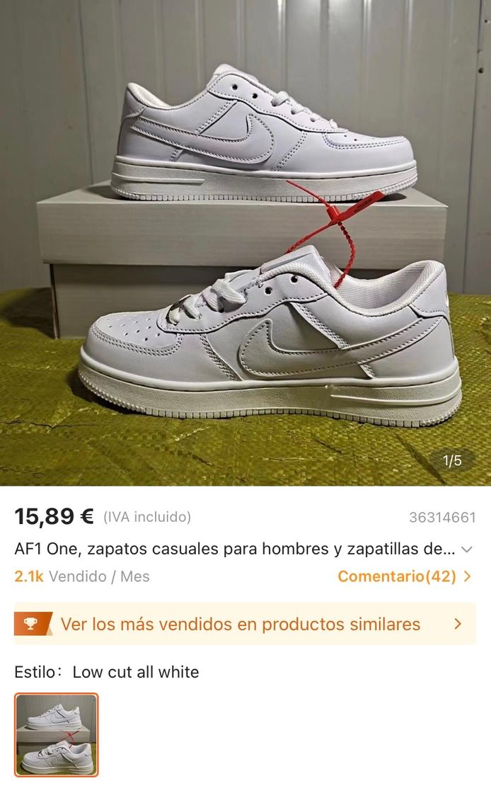 Moda Nike Airforce 1 blancas AF1