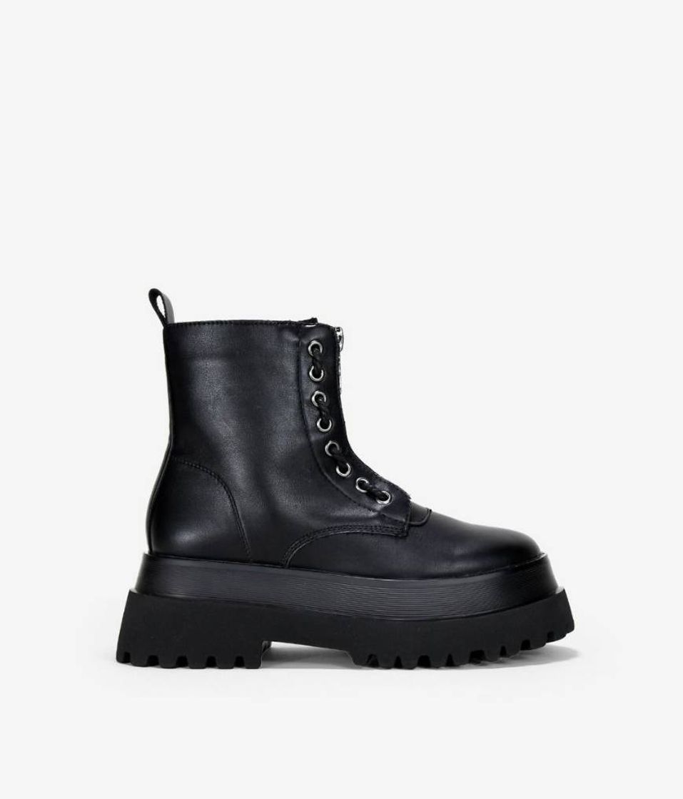 Moda Botas militares negras plataforma