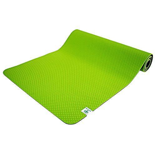 TechFit Colchoneta de Yoga 6mm Antideslizante, Fitness, Pilates, Gimnasio y Camping, Duradera