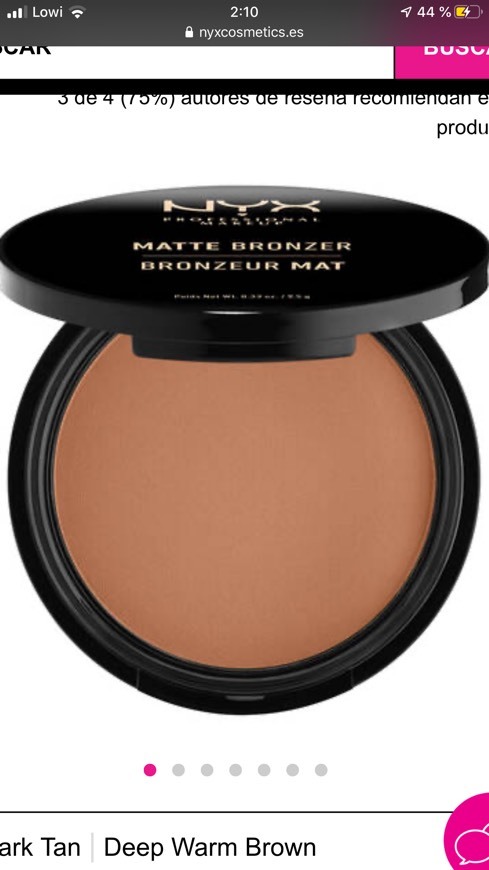 Product Bronceador matificante