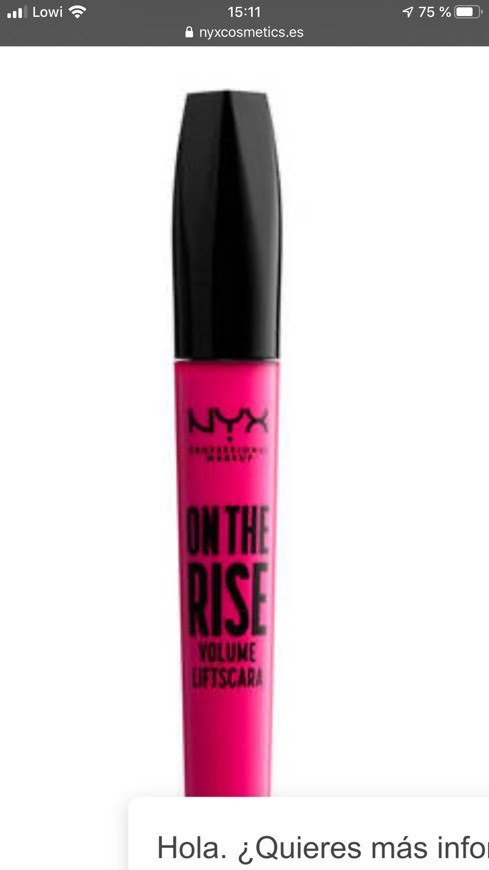 Product On the rise mascara 